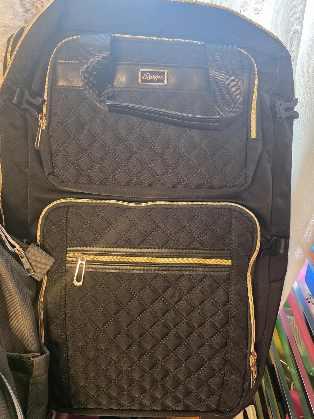 Rabjen Expandable Daddy Baby Diaper Bag Backpack